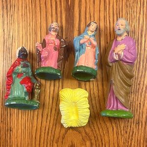 5 Vintage Nativity Pieces Made in Italy